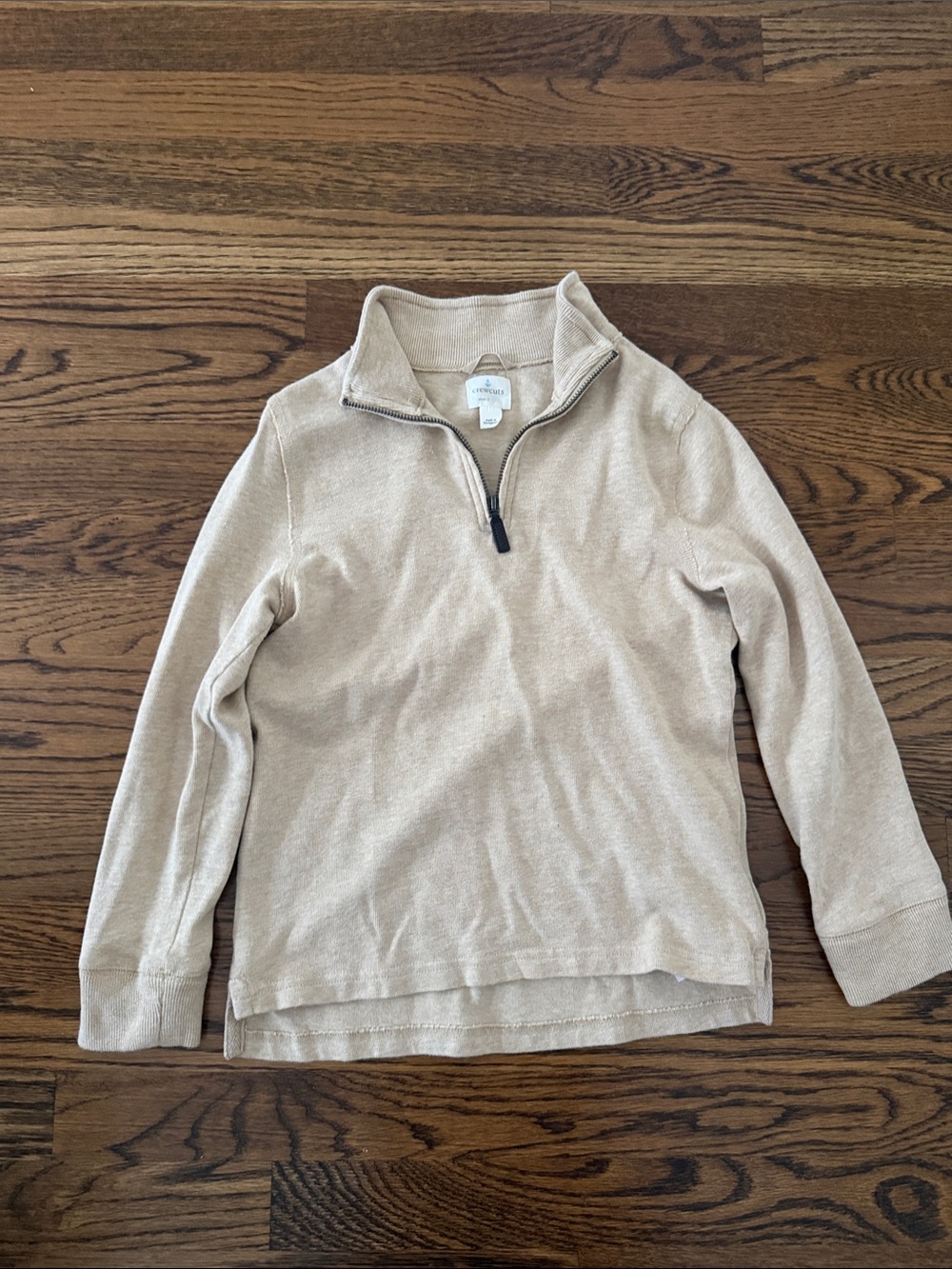 Crewcuts Tan Quarter-Zip Sweater size Small